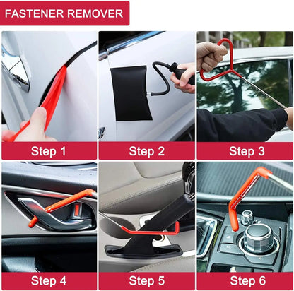 20PCS Car Door Tool Kit Inflatable Air Pump Auto Window Door Open Fixing Gripper Tools Long Reach Kits with Carrying Bag