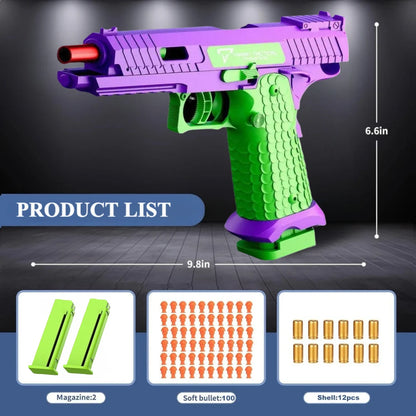 Automatic Shell Bullet Toy Gun, Educational Shooting Game Toy, Very Suitable for Outdoor Multiplayer Cooperative Games