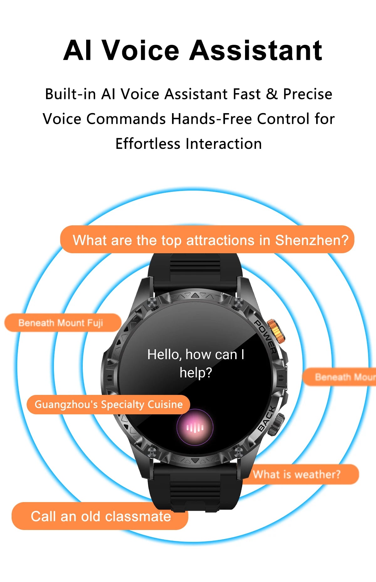 LIGE Nowy wojskowy do T-Rex 3 Ultra Smart Watch Bateria 1000 mAh Wodoodporny IP68 Kompas Latarka Sportowy monitor Smartwatch Mężczyźni