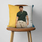1pc Quevedo Spanish Rapper Throw Pillow Cover, 2D Double-Sided Print Soft Polyester Cushion Case for Home Sofa Bedroom Car Decor