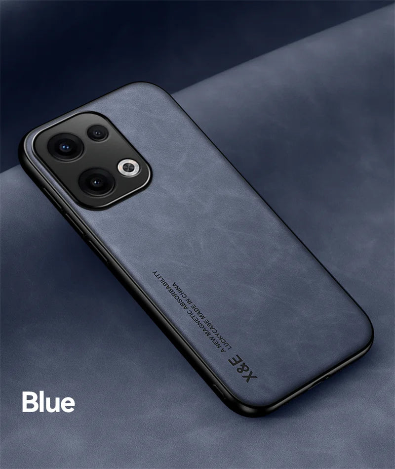 Funda For Oppo Reno 13 Pro 13F 4G 5G Case Car Magnetic Holder Leather Phone Case for Reno13 13pro 5G Soft Frame Shockproof Cover