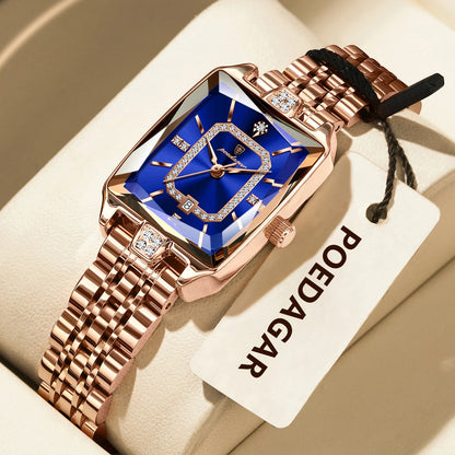 POEDAGAR Luxury Brand Ladies Wristwatch Waterproof Stainless Steel Date Women Watch Casual Fashion Quartz Women’s Watches Reloj