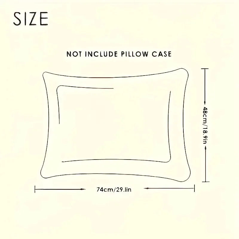 1pc 48x74cm Twisted Hotel Star Home Use Pillow Core - Soft Supportive Bed Pillows,Suitable For Dormitory Single Bed Pillow Cores