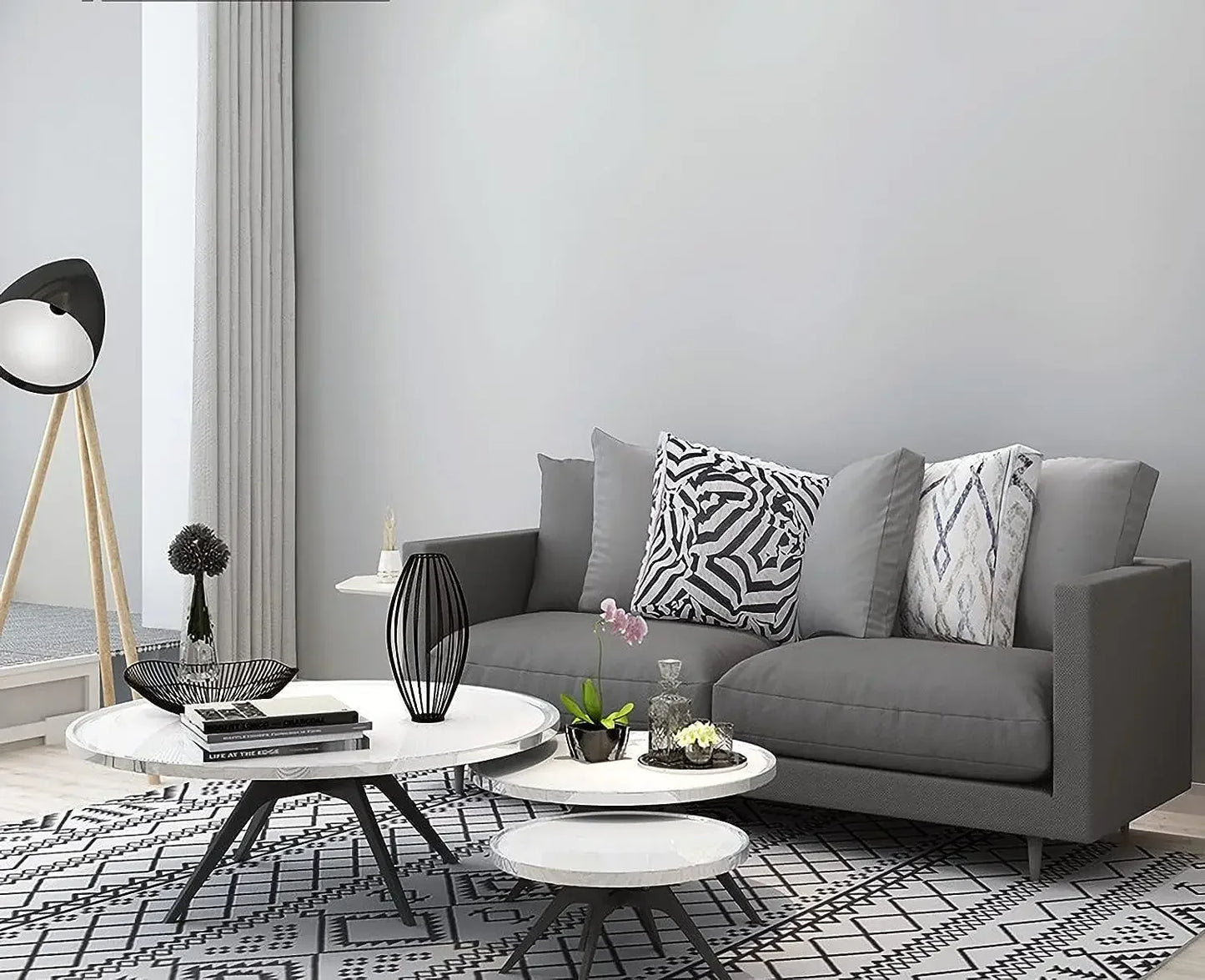 40cm wide vinyl matte decorative contact paper self-adhesive waterproof removable wallpaper for furniture renovation