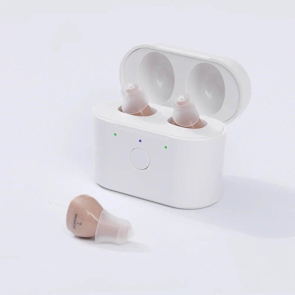 Invisible Rechargeable Sound Amplifier C400 Best Hearing Aids for Deafness Elderly Adjustable Micro Hearing Aid
