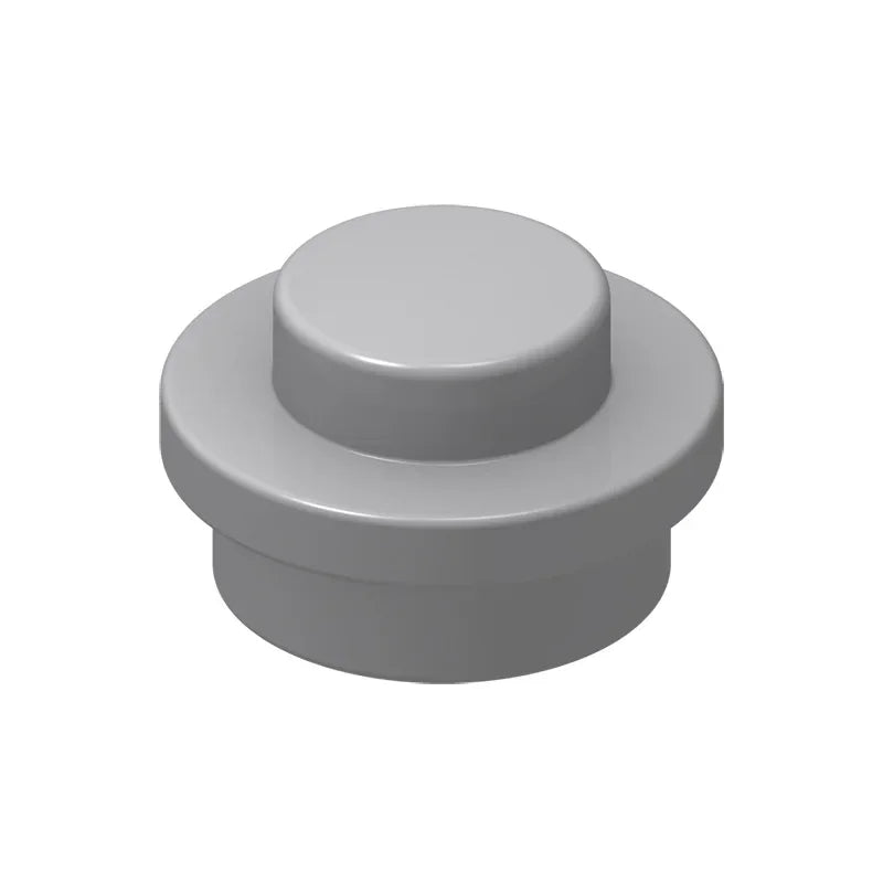 100PCS PLATE 1X1 ROUND Compatible With 4073 Round & Angles MOC Self-Locking Bricks Building Blocks Toys Accessories
