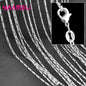 Authentic 5PCS Solid 925 Sterling Silver Jewelry Chains Necklace with Lobster Clasps fit Men Women Pendant 18 Designs 16-30 Inch