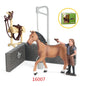 Oenux Farm Horse Race Model Action Figures DIY Equestrianism Horseman Animals Figurine Cute Education Collection Kids Toy Gift
