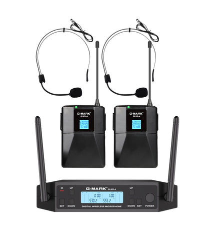 Wireless Lavalier Microphone G-MARK GD1.4 UHF Professional Headset Clip Mic Bodypack Frequency Adjustable 50M For Party Show