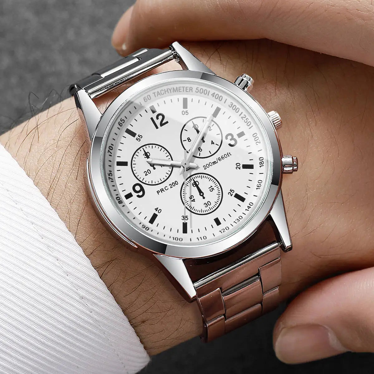 1/2PCS Fashion Men's Watches Set Casual Analog Quartz Business Watch Men Wristwatch Reloj Hombre（Without Box）