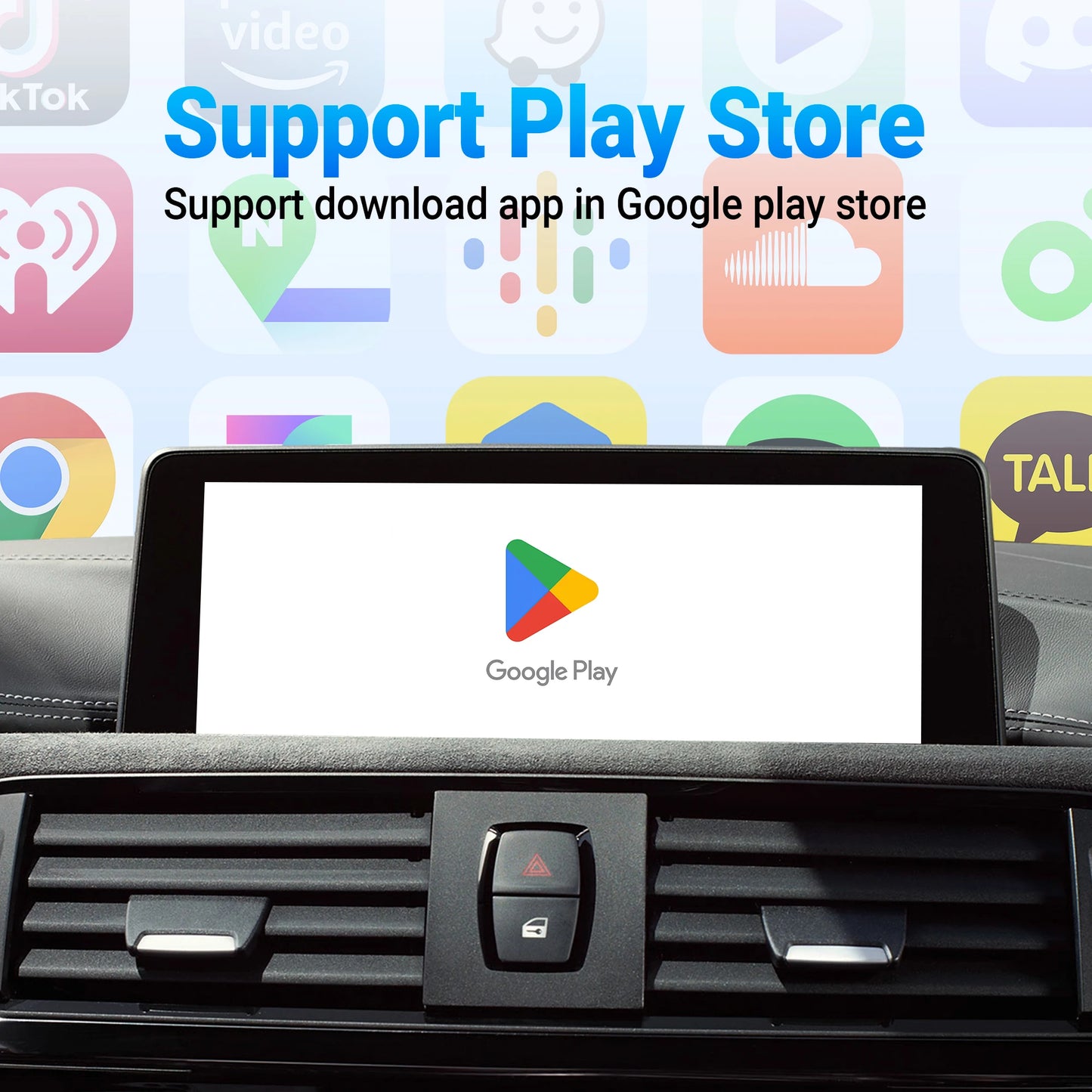 OTTOCAST P3 OttoAibox CarPlay AI Box Wireless Android Auto Smart TV Box Car Accessories for Benz Audi Kia Hyundai VW Toyota 2024