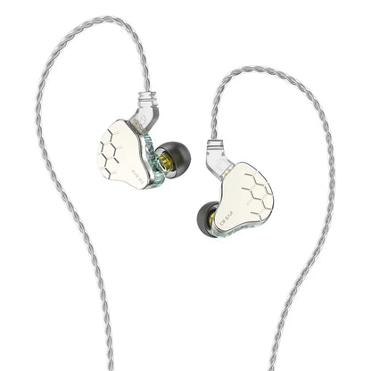 KBEAR Lark 1DD+1BA Hybrid IEM HiFi Earphones Zinc Alloy Shell 10mm Dynamic Driver Wired Headphones with Detachable 2Pin for Audiophile & Studio