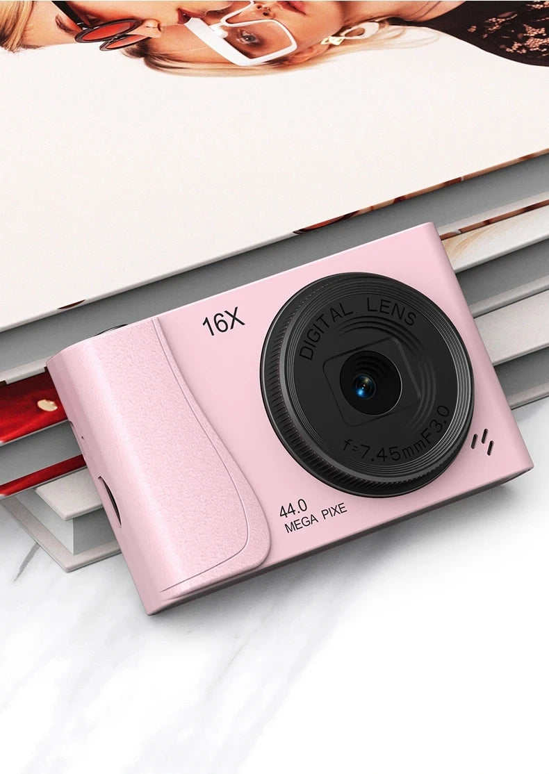 COOL DIER 4K Digital Camera 16x Zoom Camcorder 24 Million Pixels Compact Cameras Auto Focus for Kids Adult Beginners Photograph