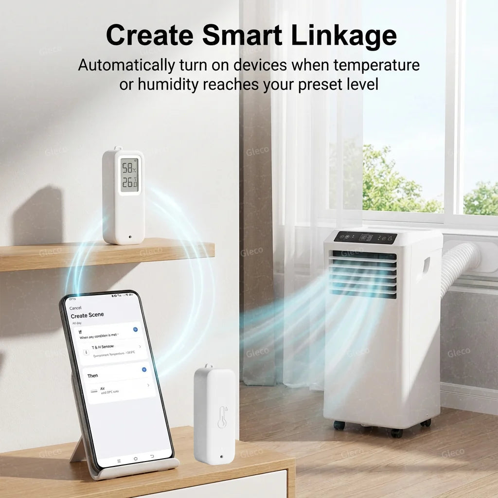 Smart Home Zigbee Temperature Humidity Sensor Waterproof Tuya APP Remote Monitor Thermometer Hygrometer With/without LCD for Z2M