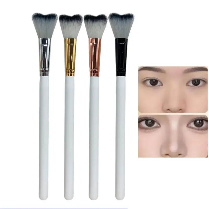 1Pc Curved Lash Shampoo Brush - Soft Bristle For Eyelash Extension Cleansing Makeup Removal Bath Swoop Beauty Tool