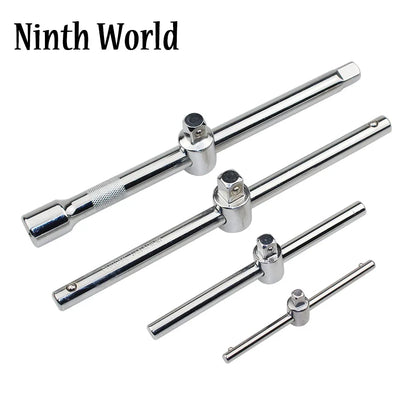1/4" 3/8" 1/2" Drive Impact Socket Sliding Extension Bar 115-250mm T-handle Socket Breaker Bar for Ratchet Driver & Car Repair