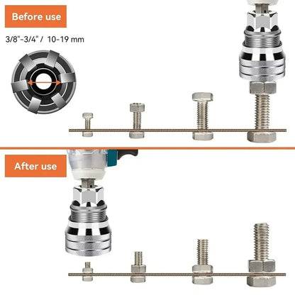 Adjustable Socket 3/8-3/4'' Universal Electric Wrench Sleeve Converter 10-19mm Socket Multifunctional Maintenance Drive Tool