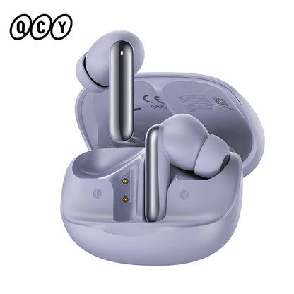 QCY Melobuds N50 ANC Bluetooth 5.4 Słuchawki Bezprzewodowe z Aktywną Redukcją Szumów 6 Mikrofonów Czyste Połączenia Wielopunktowe