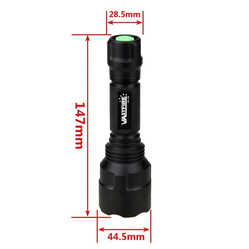 Blue/395nm UV Flashlight Ultraviolet Nail Lamp Torch Curing Cat Tinea Pet Urine Stain Marker Leakage Ore Money Scorpion Light