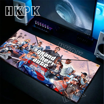 Game Grand Theft Auto GTA Mouse Pad Laptop Gaming Mousepad Size for large Edge Locking Game Keyboard Pads Decorate the bedroom