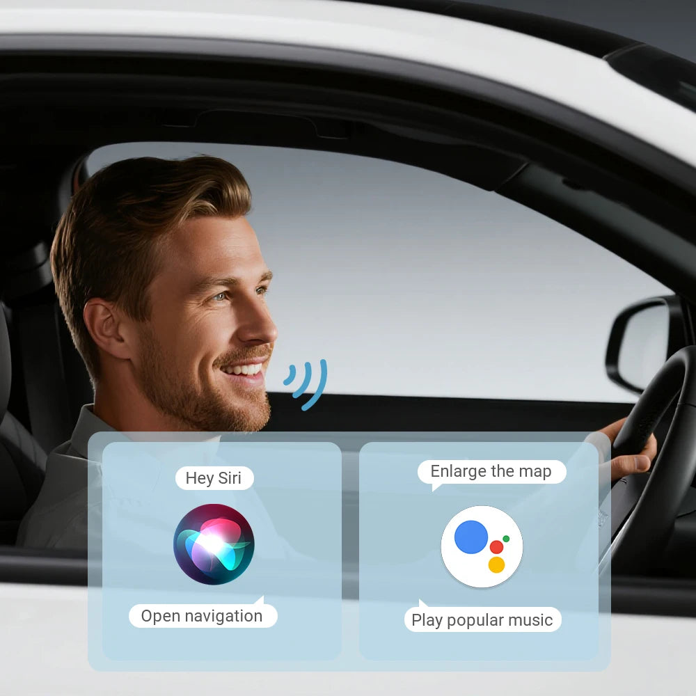 Bezprzewodowy CarPlay Android 2026 Nowy Inteligentny Adapter Samochodowy Bezproblemowy Plug&Play Stabilne połączenie BT WiFi Aktualizacja OTA Pasuje do 99% Pojazdów