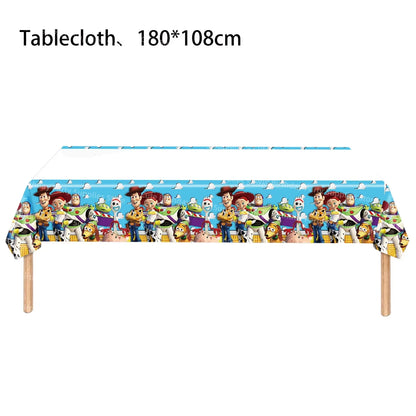 Toy Story Party Decorations Cup Plate Napkin Slap Bracelet Cake Topper Birthday Party Favors Reward Prizes Party Supplies