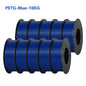 KINGROON 22LBS PETG or PLA filament 3D Printer Filament 10 Rolls 1KG 1.75MM Eco-Friendly Good Toughness Mix Color Free Shipping