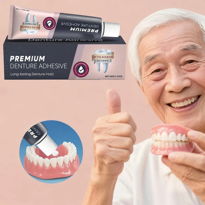 Comfort Denture Adhesives Glue Teeth Care Thermoplastic Denture Silicone Reline Kit Adhesive Cushion Friction Fixed Dentures.