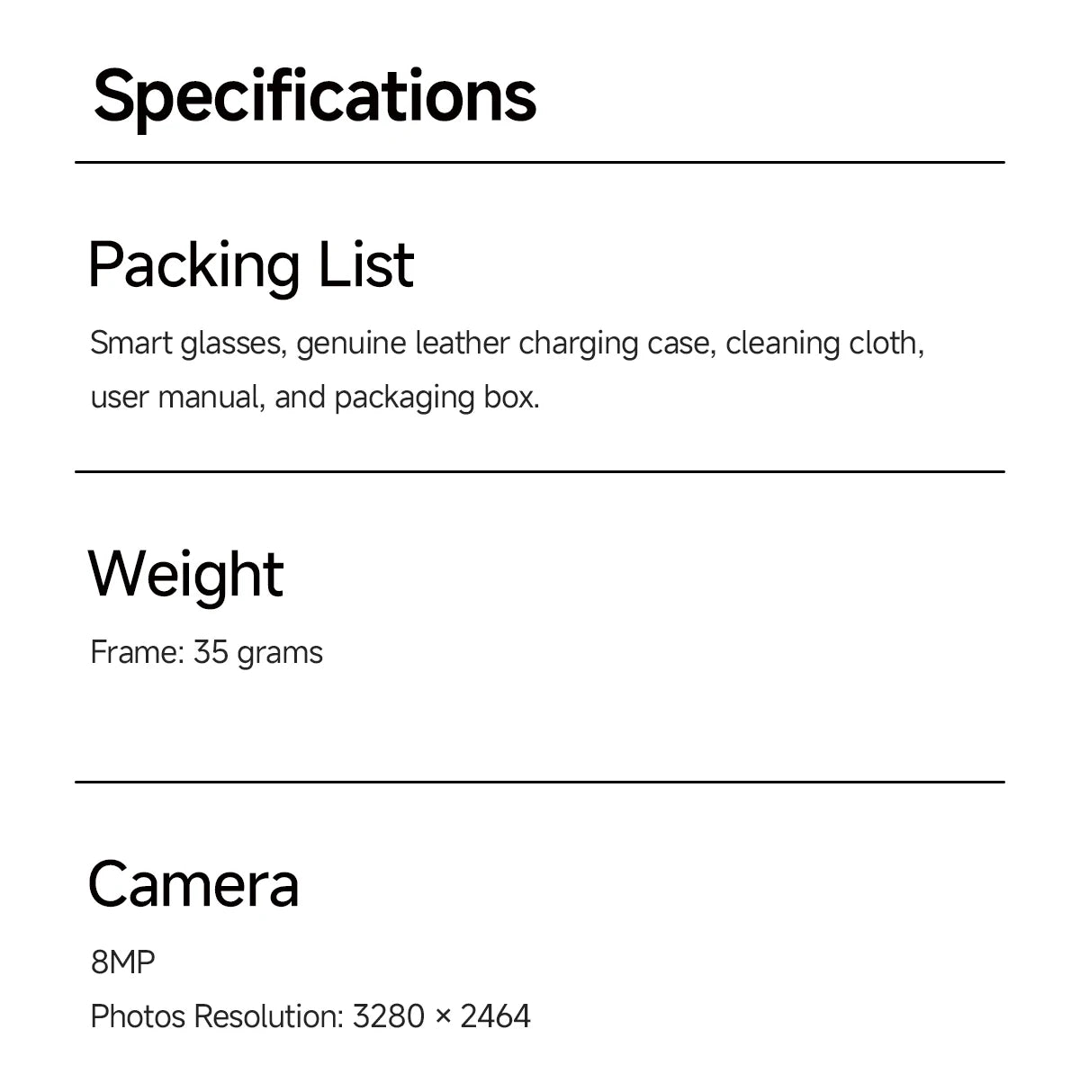 MT5 Ultra AI Smart Glasses 8MP Camera Video Recording Real-Time Translation Bluetooth Call Music with Charging Case