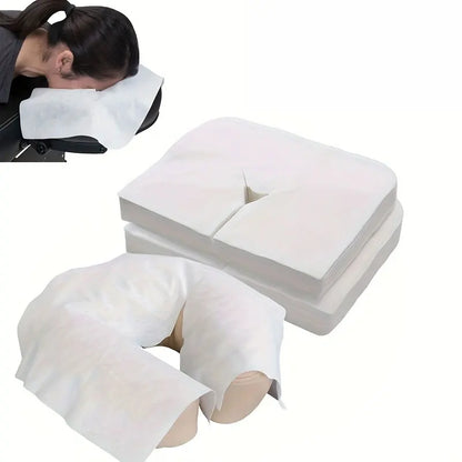 Disposable Headrest Covers Face Cradle Covers, Ultra Soft, Luxurious, Non-Sticking Massage Headrest Covers for Massage Tables