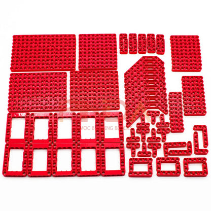 120PCS Parti tecniche fai da te 6 colori Liftarm Mattoni da costruzione spessi Blocchi Set di accessori Braccio Fascio Meccanico
