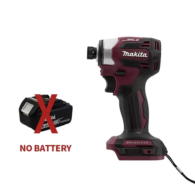 Makita DTD173 Cordless Brushless Impact Driver 1800RPM 180Nm Electric Drill for Wood Bolt T-Mode Compatible with Makita Battery