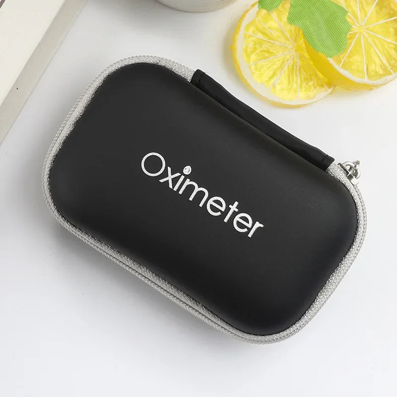 Rechargeable Medical Oximeter Strap Lanyard Fingertip Pulse Oximeter Blood Oxygen Saturation Monitor Digital LED Display Child