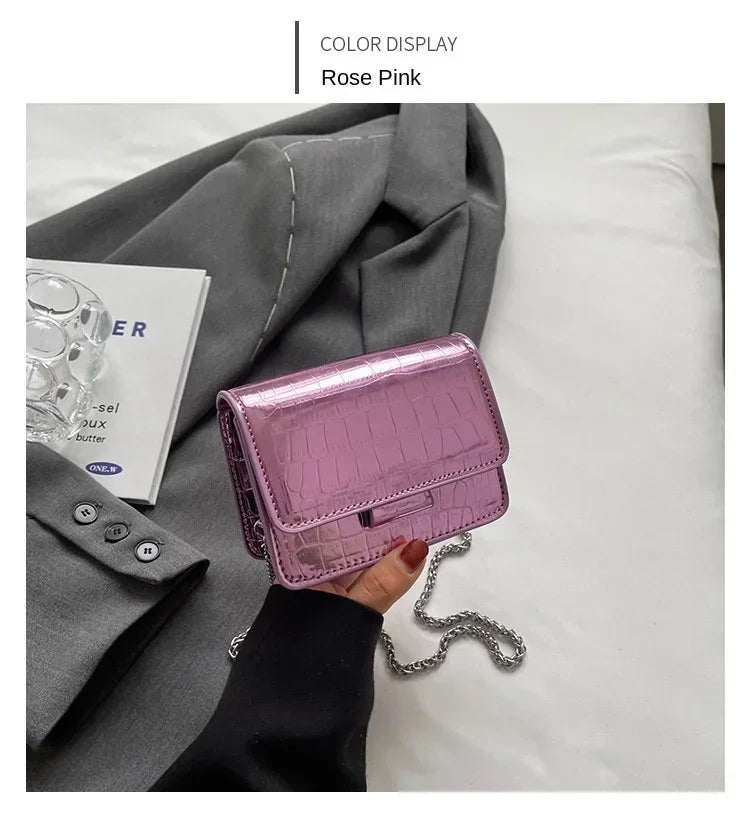 This Year's Popular Super Popular Small Bag 2024 Summer Popular Versatile Chain Messenger Bag Fashion Mini Square Sling Bag