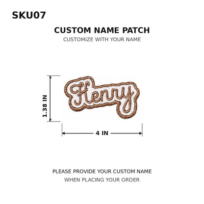 Customized Text Iron‑On Name Embroidered Patch Personalized Letter Applique Badge for Clothes Backpack Hat DIY Accessory