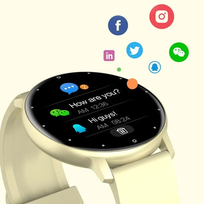 Smartwatch LIGE męski damski z pełnym ekranem dotykowym Sportowy zegarek fitness męski IP67 Wodoodporny Bluetooth dla Androida iOS Smartwatch Mężczyźni