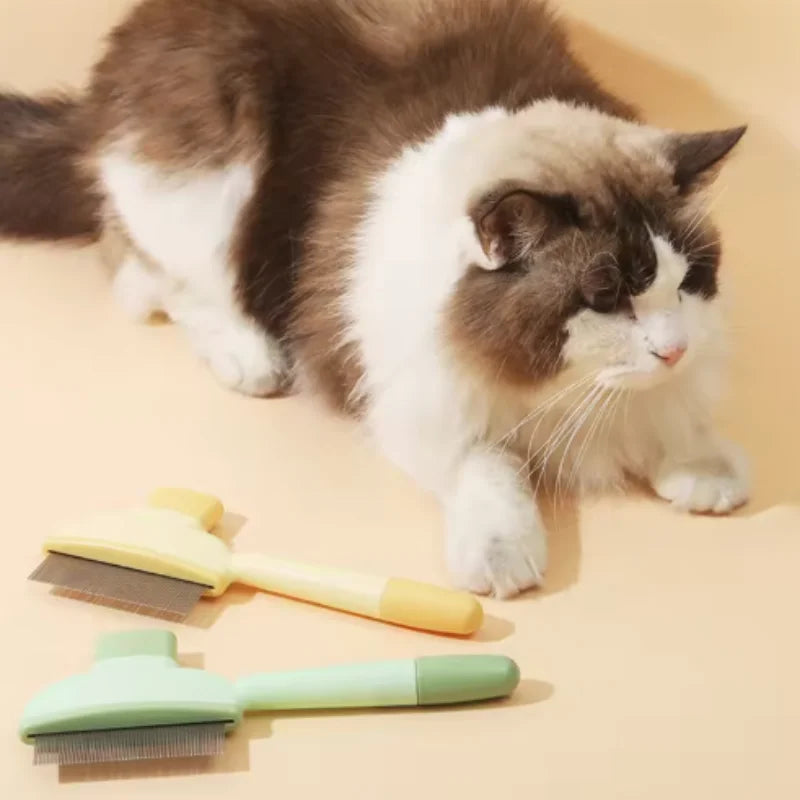 Dog Comb Pet Hair Remover One Button Dogs Brush Self-cleaning Cat Brush Massage Combs for Dog Grooming Brushes for Pet Products