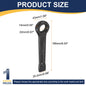 Uxcell Box End Striking Ring Wrench 17mm-48mm Metric CR-V Steel 12-Point Flat Strike Wrench Baking Paint Single Head Spanner