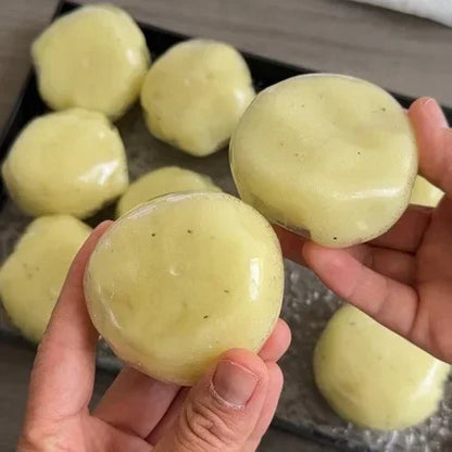 Realistic Mashed Potato Squishy Ball, Textured Crinkle Sound Stress Relief Squeeze Toy