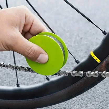 1 szt. smarownica do łańcucha rowerowego, rolka do czyszczenia łańcuchów rowerowych, narzędzie do konserwacji roweru, przenośne akcesoria rowerowe
