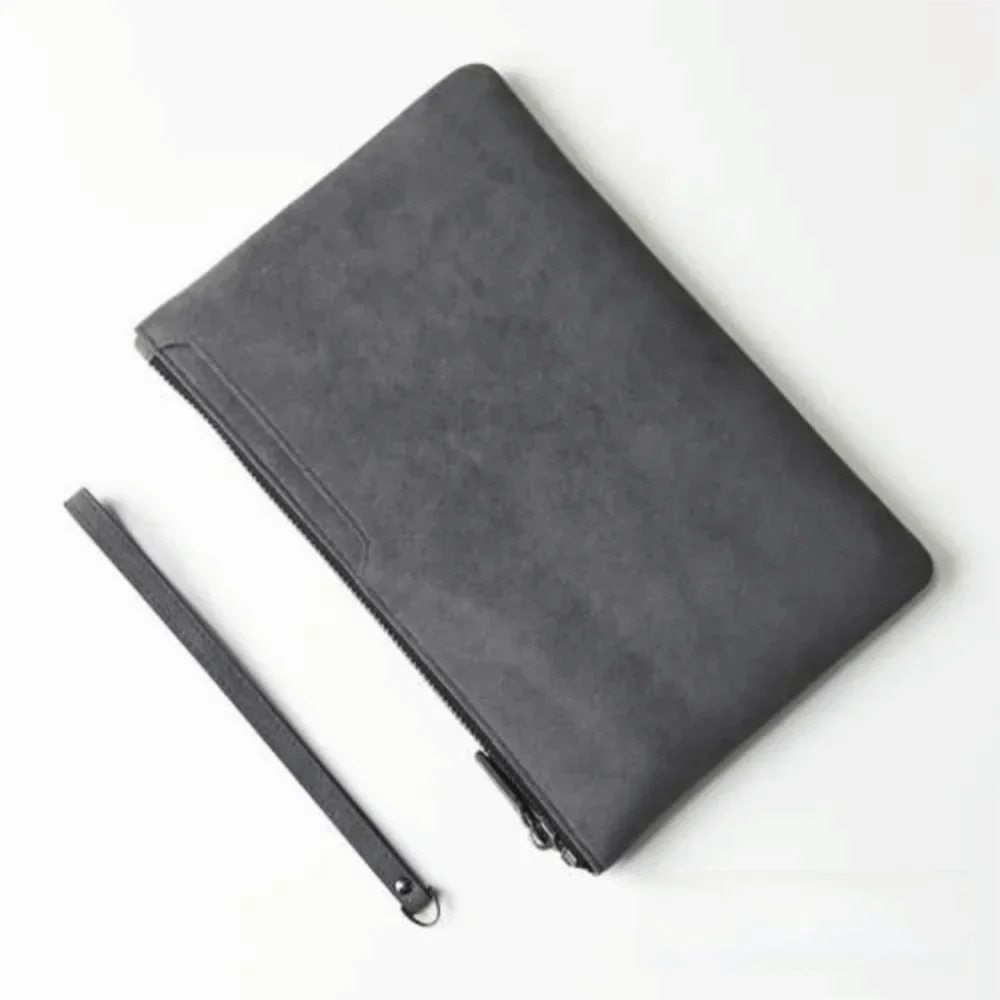 Men's Business Clutch Bag PU Leather Wallet Handheld Busin Casual Phone Bag Soft Surface Ort Wallet Casual Handbag Coin Purse ﻿