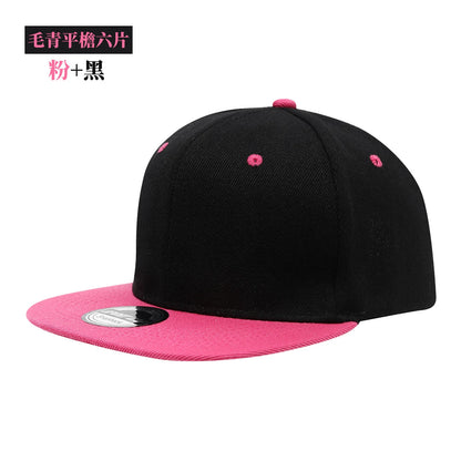 Custom Logo Snapback Caps Men Hip Hop Male Bone Baseball Cap Unisex Solid Color Cotton Adjustable Rock Band Flat Hats Visor Hat