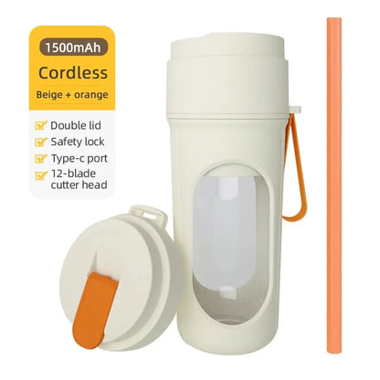 Outdoor Small Portable Electric Juicer Rechargeable Multifunctional Household Camping Hybrid Juicer Electric Juicer Cup