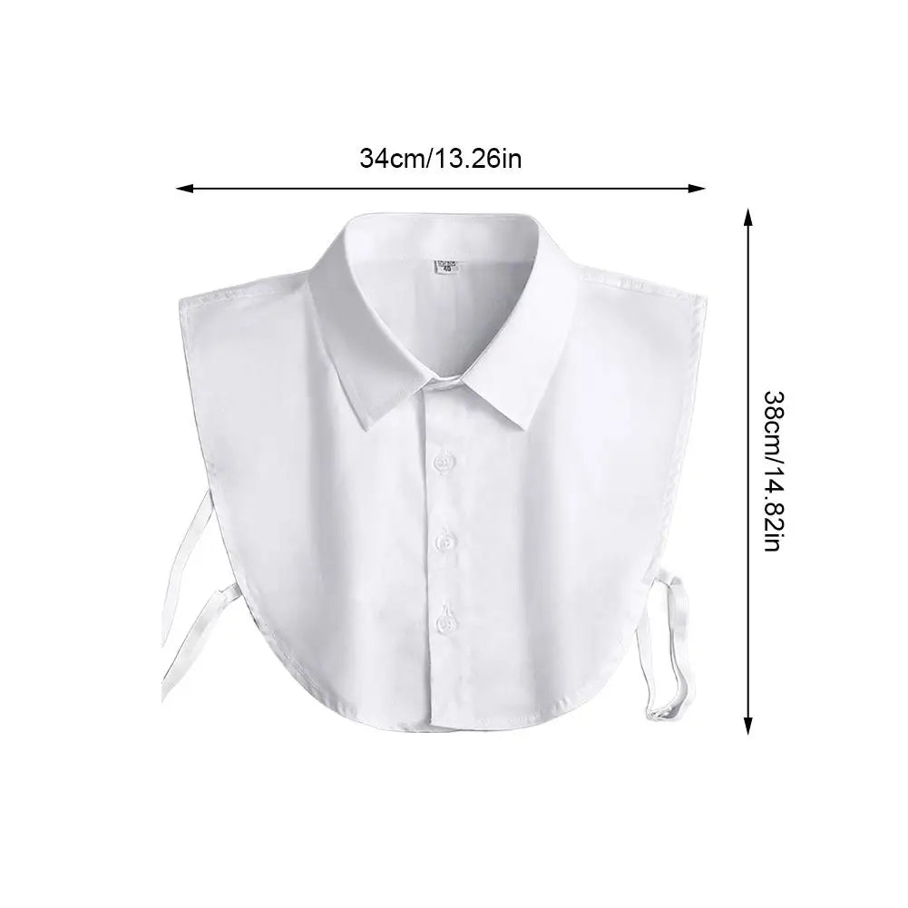 Women's Fashionable and Elegant Encrypted Chiffon Fake Collar Half Shirt Detachable Versatile Accessory Collar