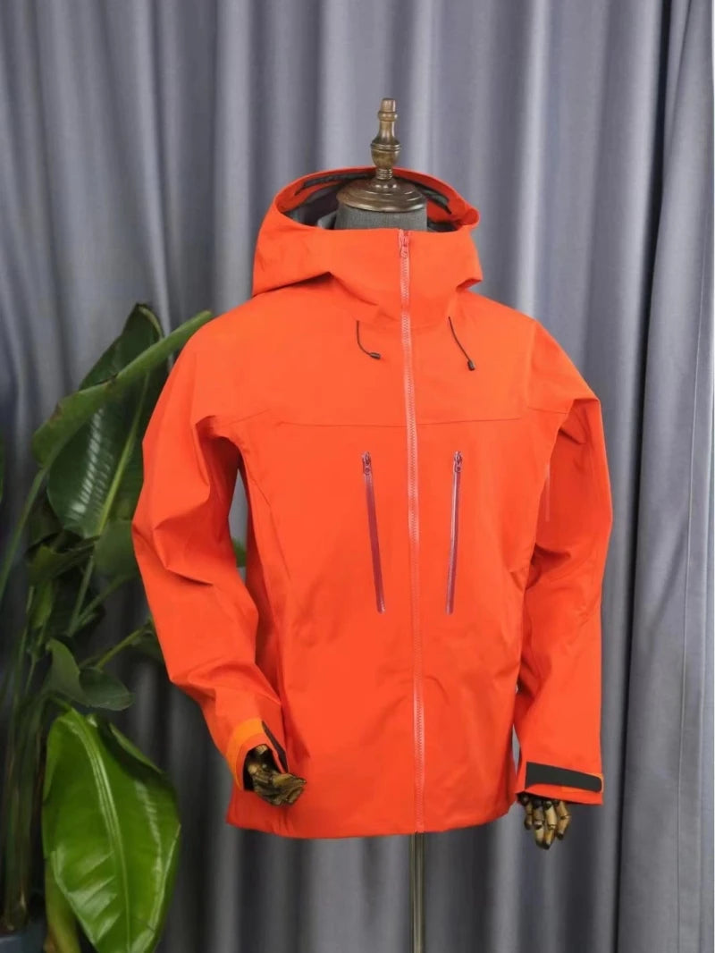 ARC SV Embroidery Bird Logo Three Layer Mens Womens Camping Coat Outdoor Waterproof Windbreaker Hiking Ski Jackets Unisex