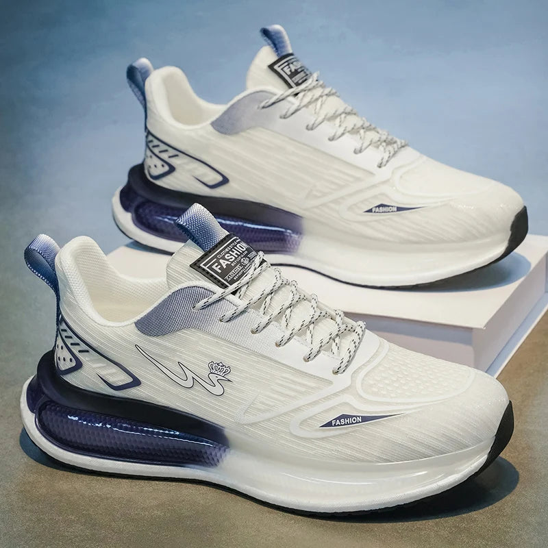 Men's breathable casual sneakers four seasons new soft sole non-slip lightweight racing outdoor running shoes speed sports shoes