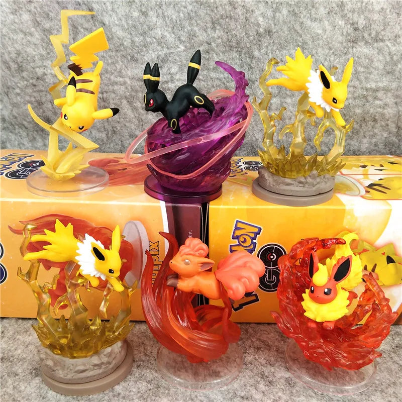 Pokm Starry Sky And Stained Glass Pikachu Mystery Box Eevee Blind Box Anime Figures Snorlax Surprise Gift Colletions Toy