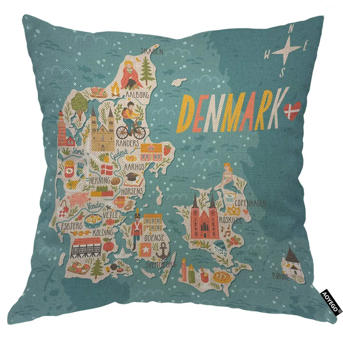 Cute Corgi Dog Pillow Cover, Cartoon Pet Cushion Case, Animal Lover Home Decor, Funny Dog Gift for Kids and Adults