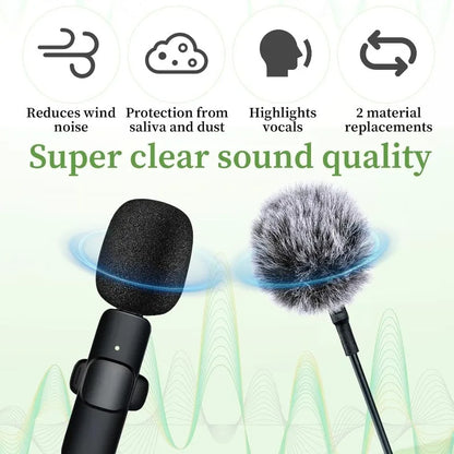 9PCS Furry Windscreen Microphone Lavalier Foam Cover Set Prevent Popping Sound Foam Mic Cover Microphone Accessories MKFPJ02