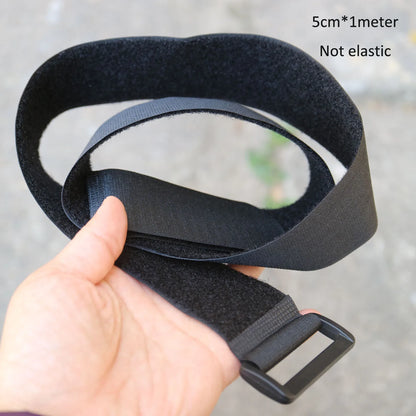 Reusable nylon Fastening luggage Ties with buckle 5cm*0.5M/1M back to  Hook and Loop fastening sticky tape straps